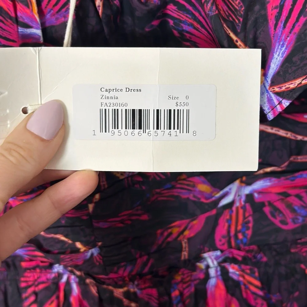 Ulla Johnson | NWT Caprice Floral Cotton Off-Shoulder Zinnia Midi Dress- Size 0 - Picture 13 of 15